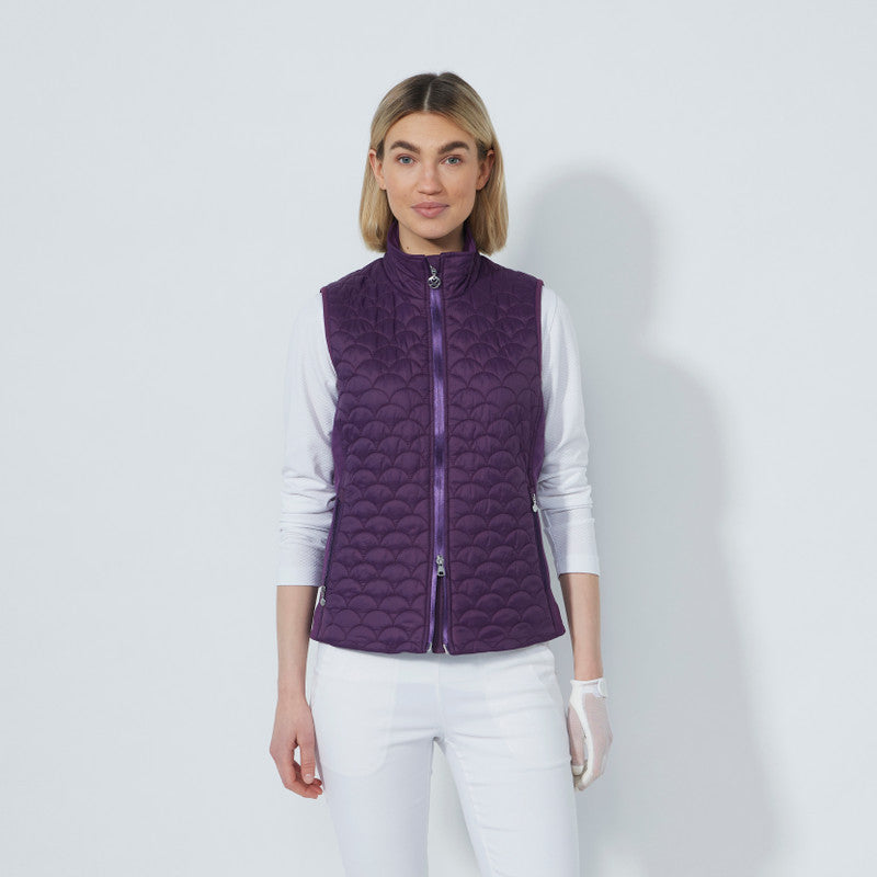 PWA two-face quilted vest ネイビーパープル Daily Quilt Padded Vest - Dark Purple | The Golf Shop at Cutten Fields