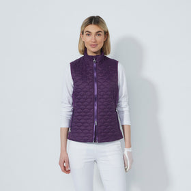 Daily Quilt Padded Vest - Dark Purple