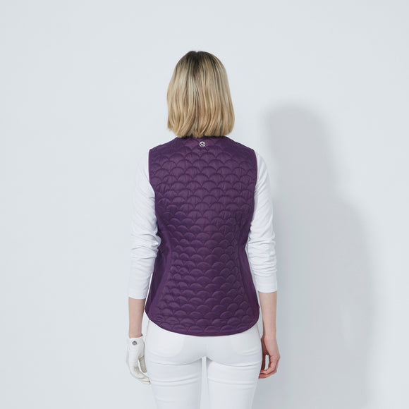 Daily Quilt Padded Vest - Dark Purple