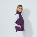 Daily Quilt Padded Vest - Dark Purple-3