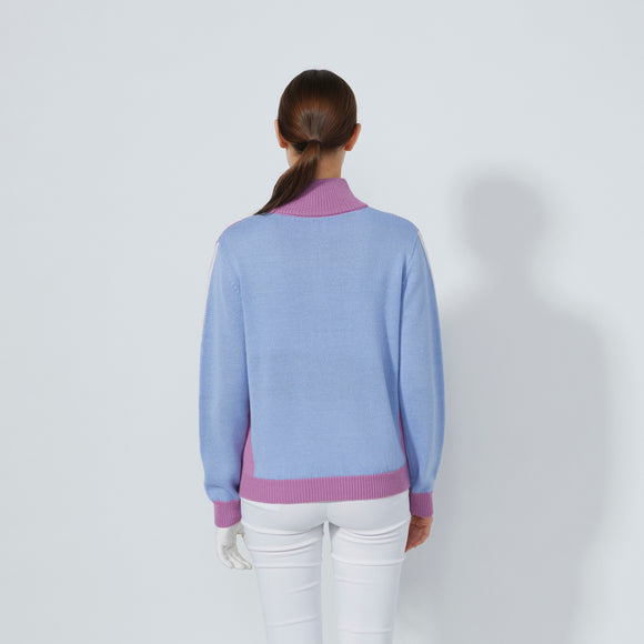 Daily Multi Striped Pullover  Unlined - BLUE HERON