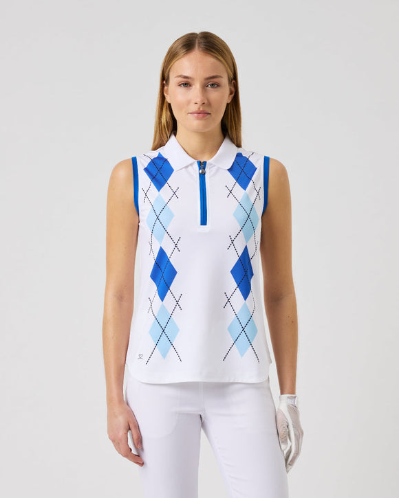 Daily Sports Argyle Sleeveless Polo