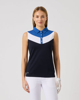 Daily Sports Block Sleeveless Polo