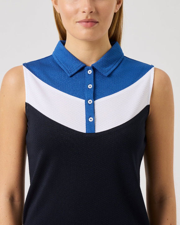 Daily Sports Block Sleeveless Polo