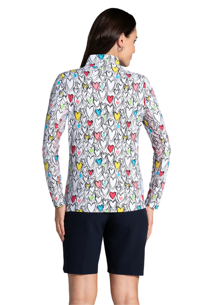 IBKUL Millie Long Sleeve Mock Neck Top - 0