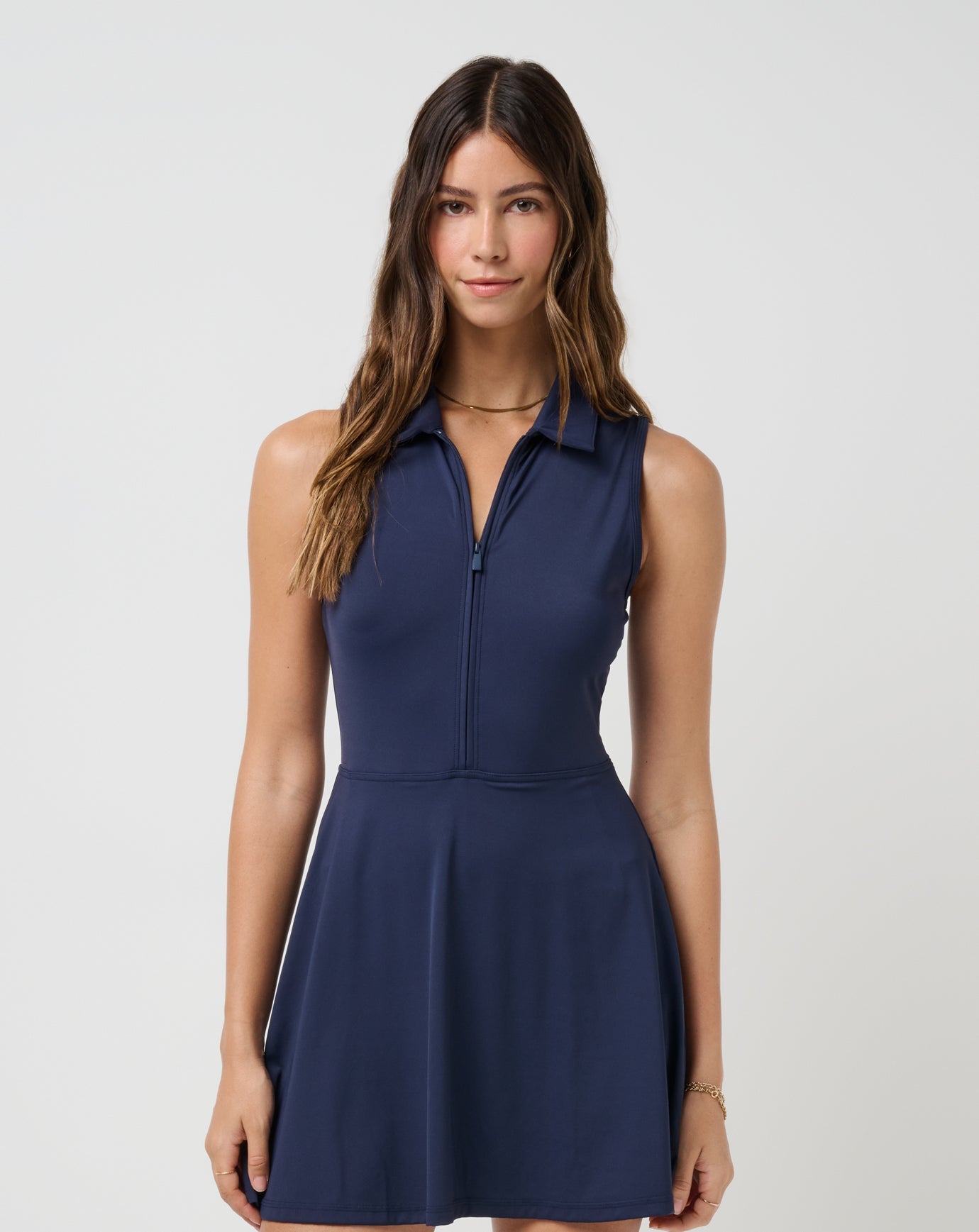 Travis Mathew Moveknit Sleeveless Zip Dress