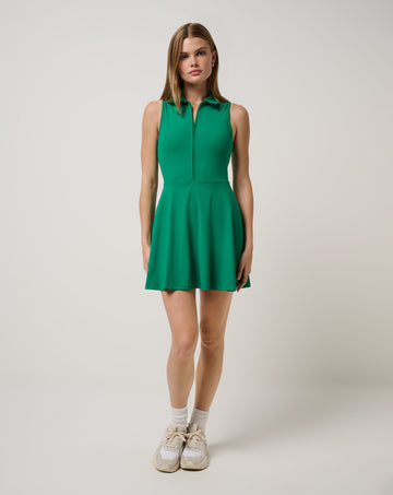 Travis Mathew Moveknit Sleevless Polo Zip Dress