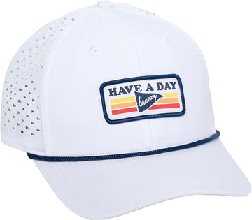 Breezy Have a Day Patch Perforated Rope Hat
