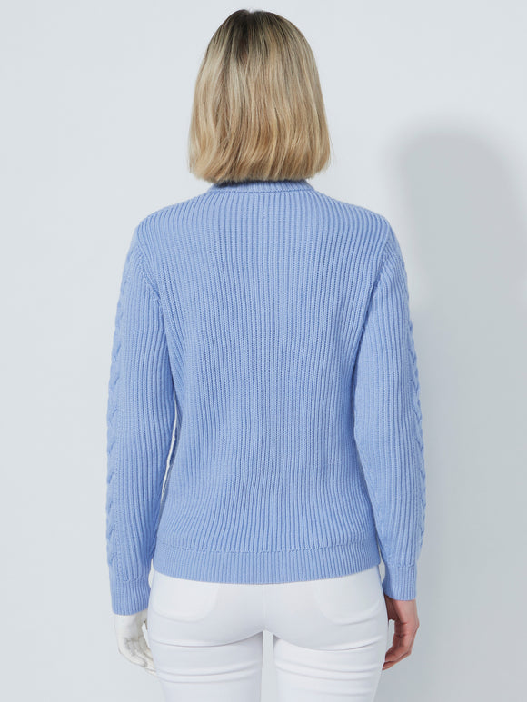 Daily Cable L/S Pullover Unlined - BLUE HERON