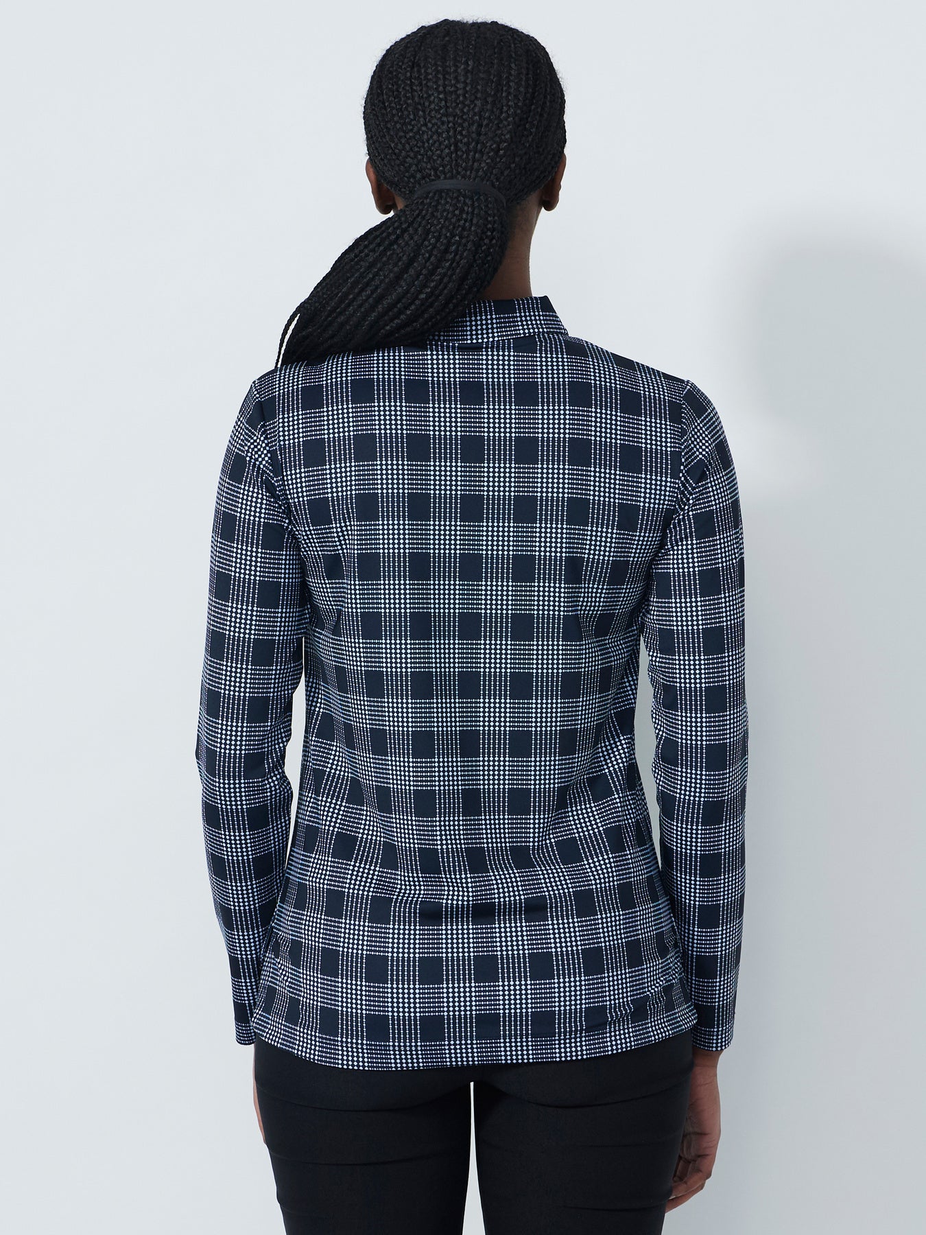 Daily Checked L/S Polo Shirt - NAVY CHECK - 0