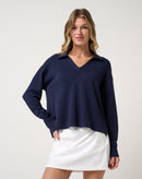 Travis Mathew Skyloft Soft Vneck Pullover-1