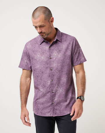 Travis Mathew Techwoven Salt or Sugar Button Down