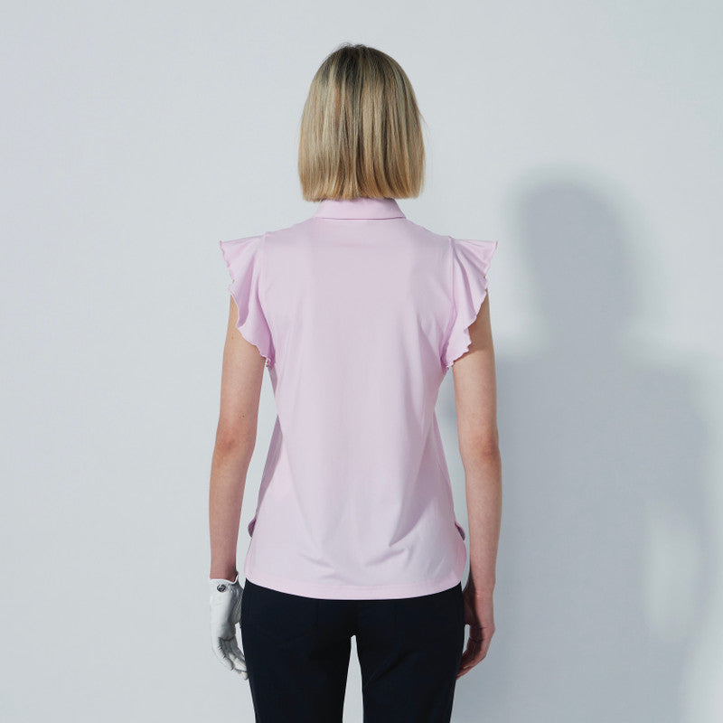 Daily Sports Luxe Pink Frill Sleeveless Polo - 0