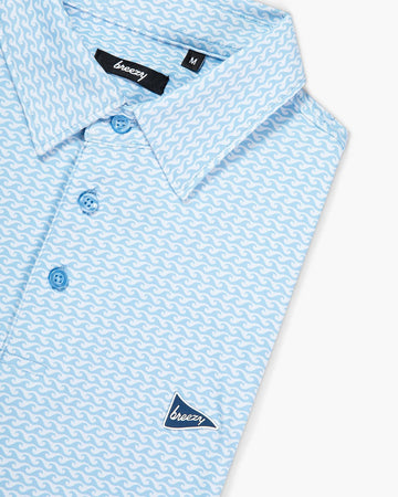 Breezy Golf The Cresting Wave Polo