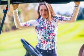 Kastel Ladies Floral Long Sleeve Sun Shirt - 0