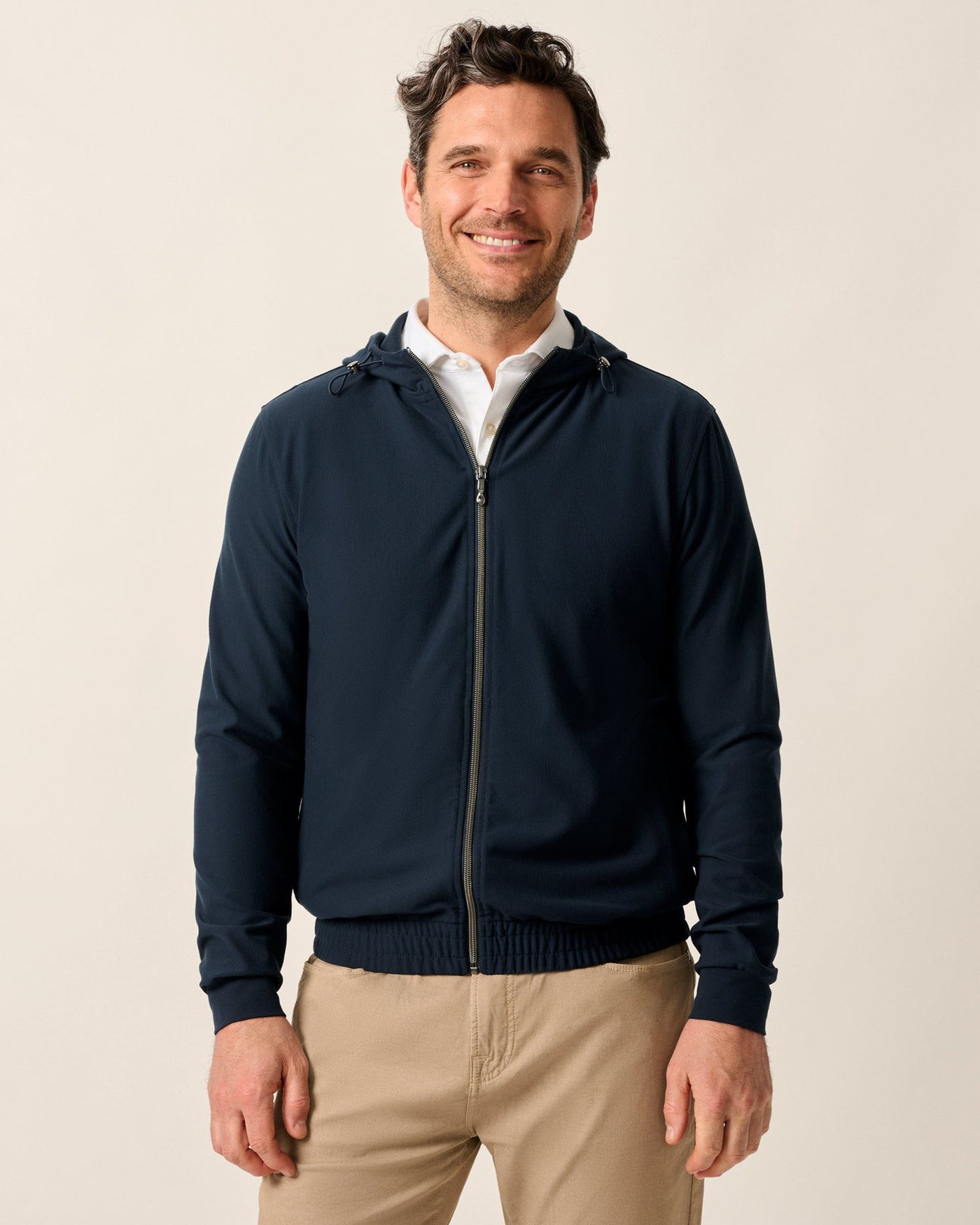 Johnnie-O Amir Full Zip Hooded Jacket