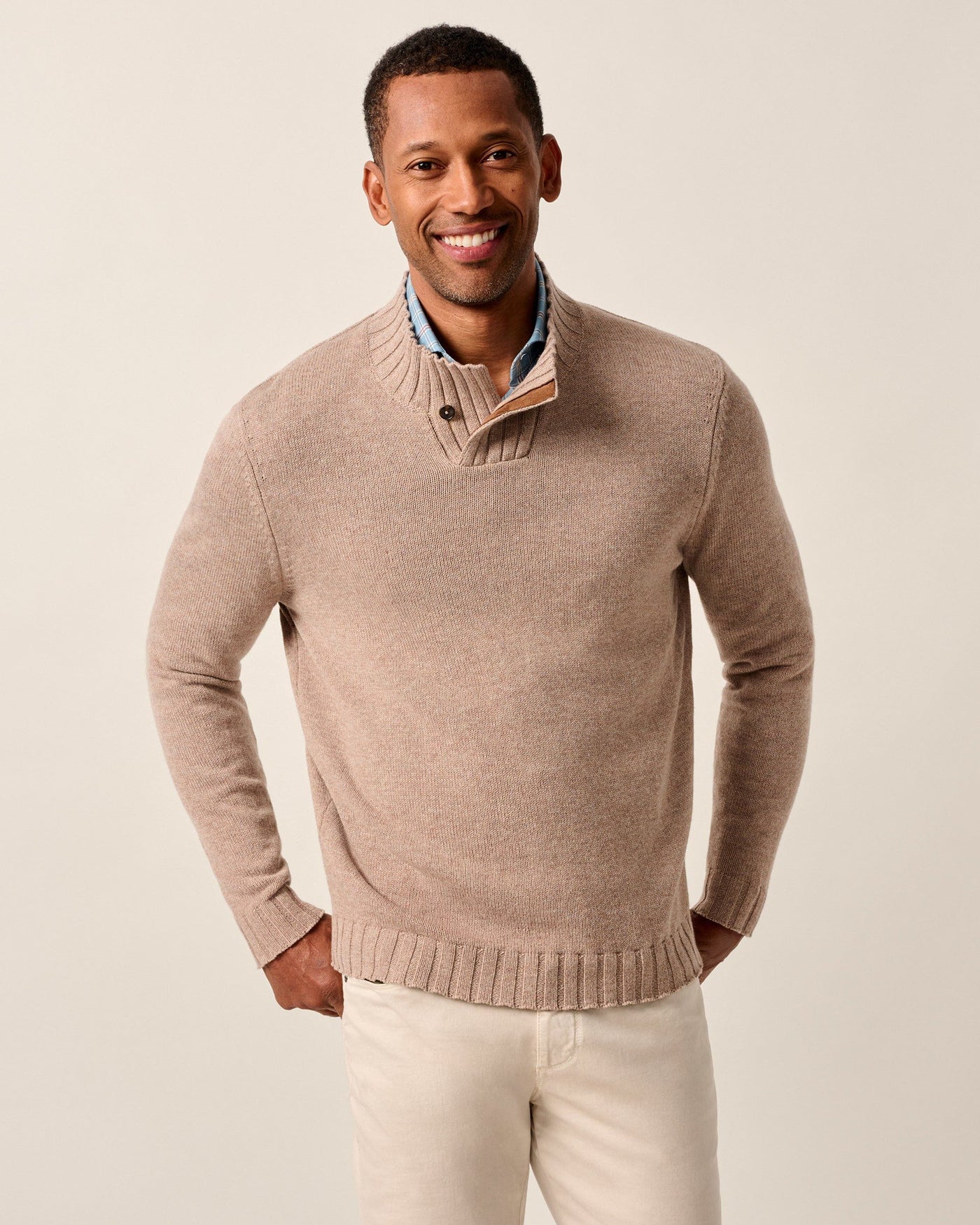 Johnnie-O Innis Cashmere Blend Mockneck Sweater
