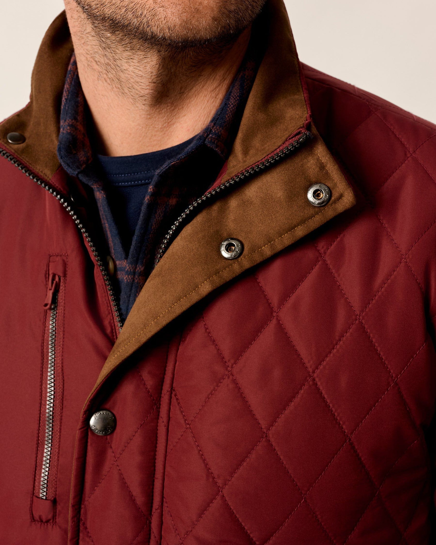 Johnnie-O Juno Quilted Snap Jacket - 0