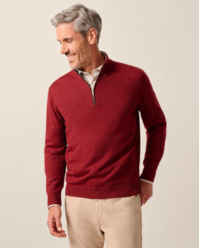 Johnnie-O Raynor Wool 1/4 Zip Sweater