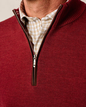 Johnnie-O Raynor Wool 1/4 Zip Sweater - 0
