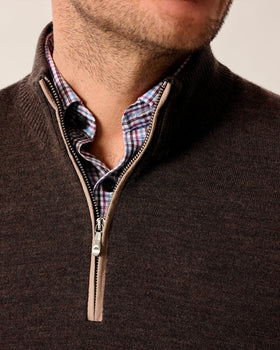 Johnnie-O Raynor Wool 1/4 Zip Sweater - 0