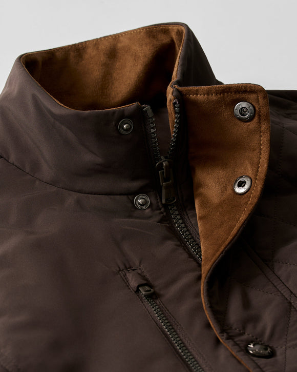 Johnnie-O Juno Quilted Snap Jacket