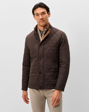 Johnnie-O Juno Quilted Snap Jacket