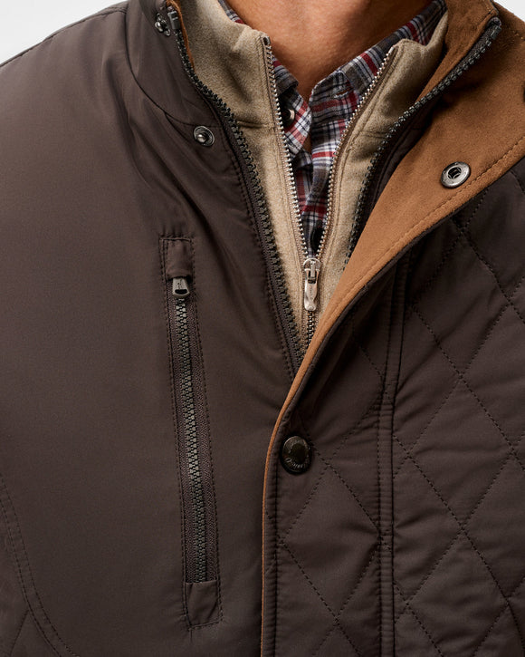 Johnnie-O Juno Quilted Snap Jacket