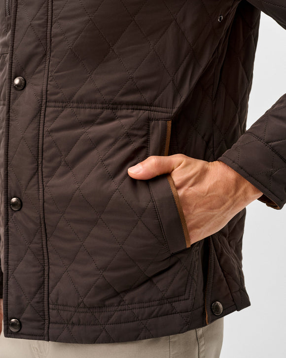 Johnnie-O Juno Quilted Snap Jacket