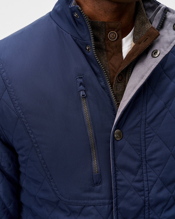 Johnnie-O Juno Quilted Snap Jacket