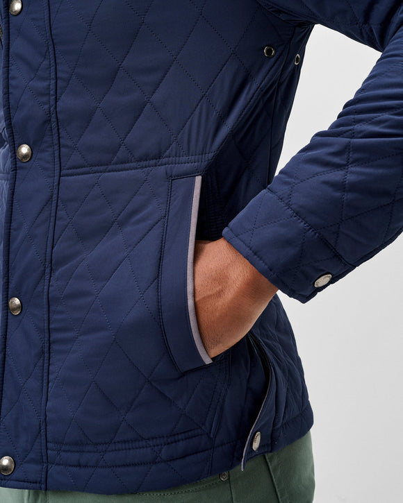 Johnnie-O Juno Quilted Snap Jacket