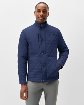 Johnnie-O Juno Quilted Snap Jacket