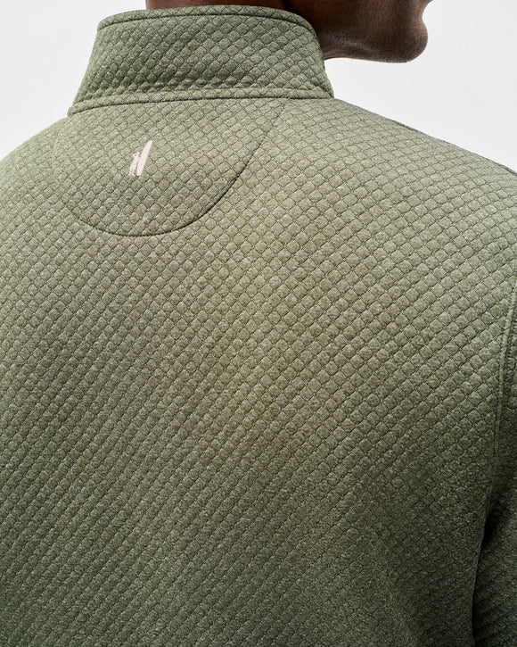 Johnnie-O Rockwells Diamond-Quilted Henley Pullover