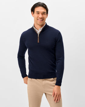 Johnnie-O Raynor Wool 1/4 Zip Sweater