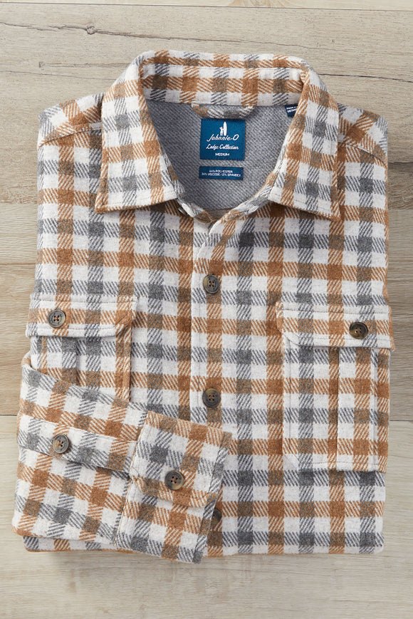 Johnnie-O Cabin Check Shirt Jacket