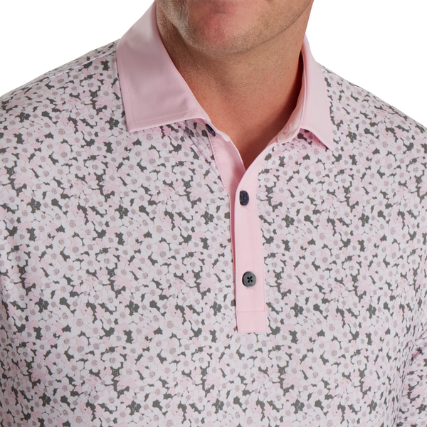 FootJoy Primrose Print Spread Collar Polo