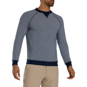 FootJoy Terry Feeder Stripe Crewneck Sweater