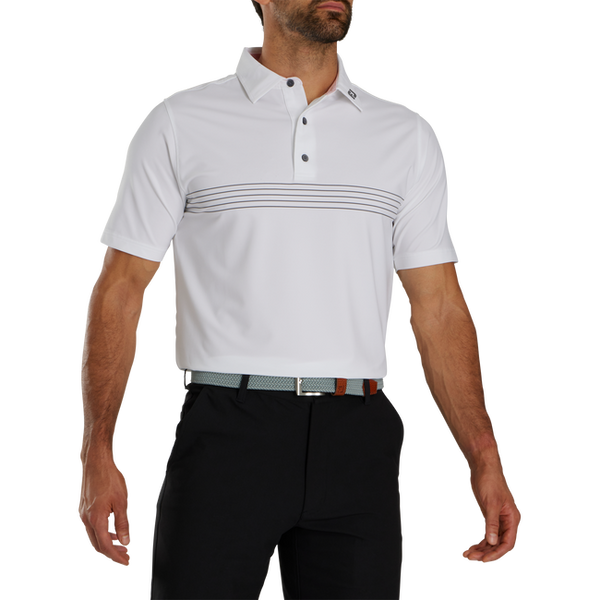 FootJoy Engineered Pinstripe Lisle Self Collar Polo