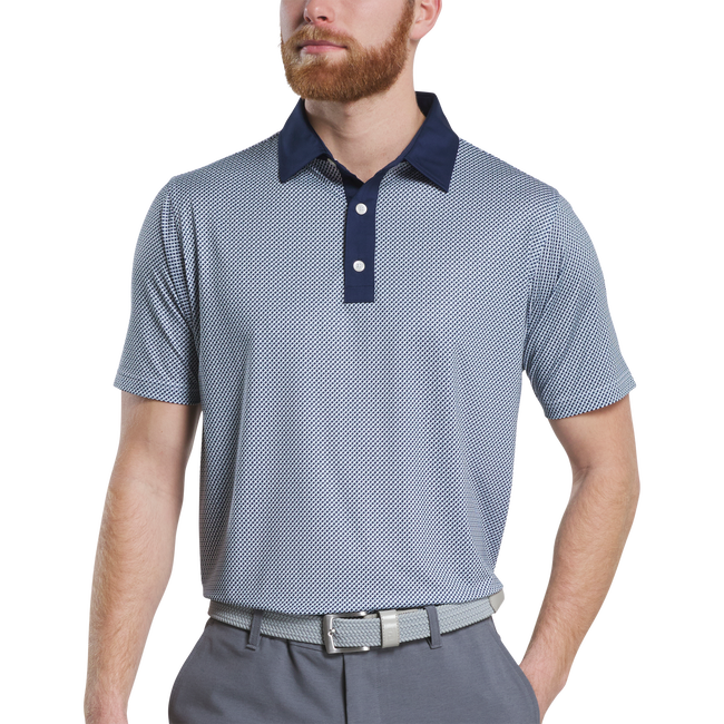 FootJoy Lattice Print Lisle Polo