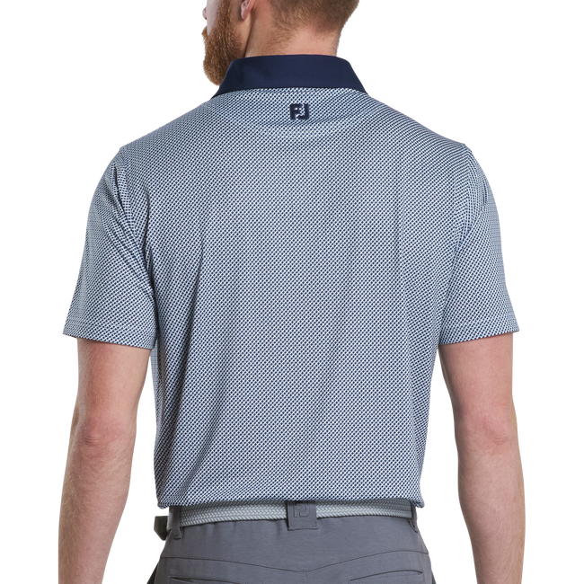 FootJoy Lattice Print Lisle Polo - 0