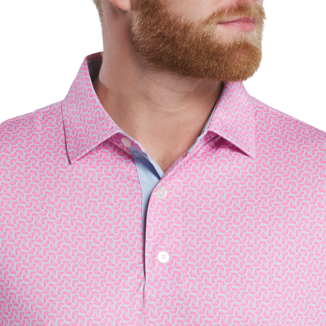 FootJoy Citrus Print Lisle Polo
