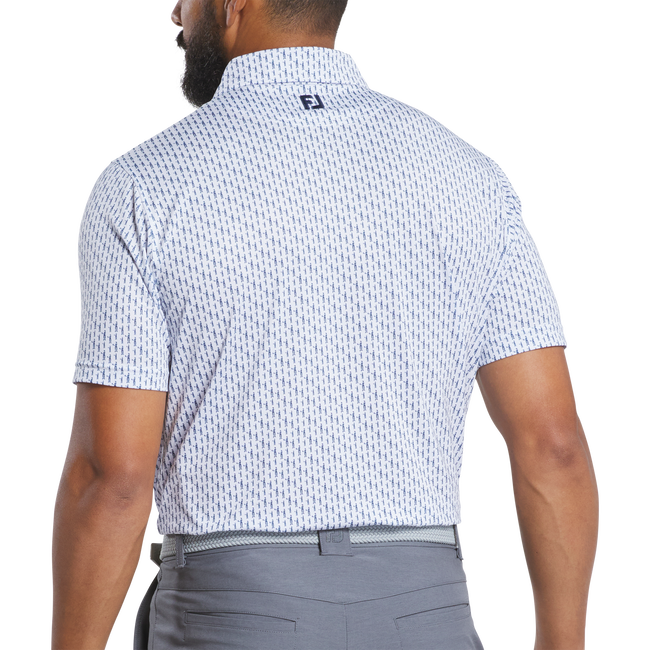 FootJoy Figure Print Lisle Polo - 0