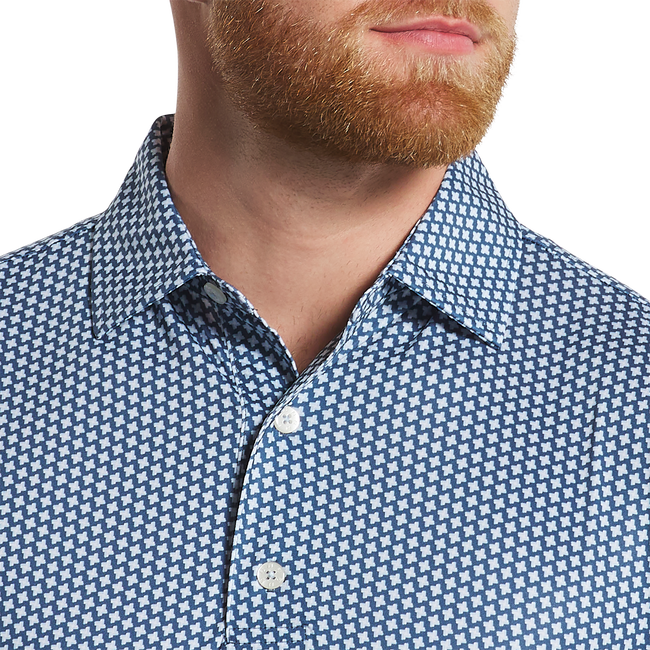 FootJoy Houndstooth Geo Lisle Polo