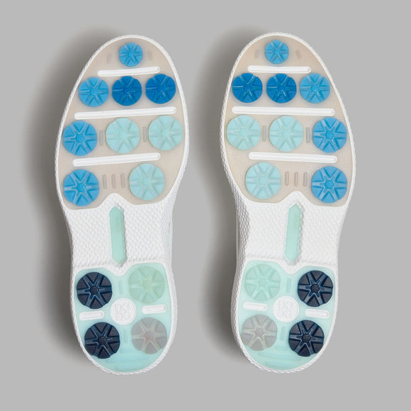 G/Fore Gallivan2R Tuxedo Stripe Shoe - Snow/Nimbus