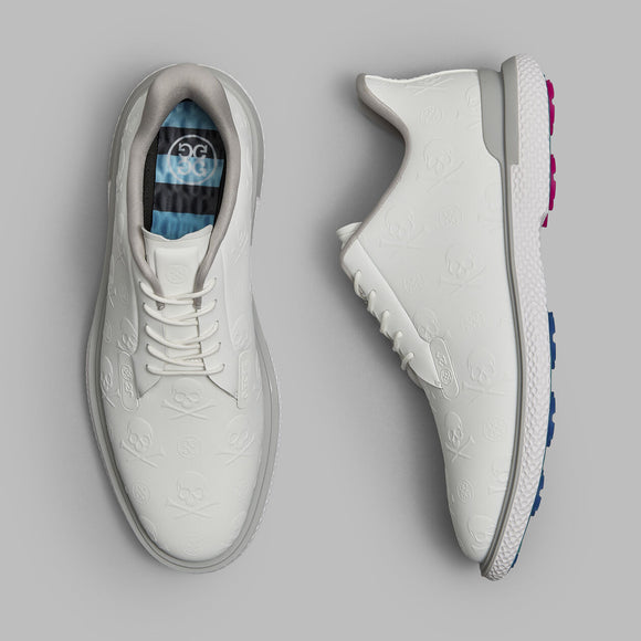 G/Fore Gallivan2R Embossed Skull & Tees Shoe - Snow/Nimbus
