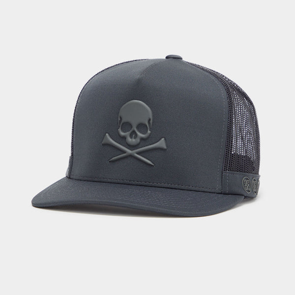 G/Fore Monochrome Skull & Tees Tall Trucker Hat