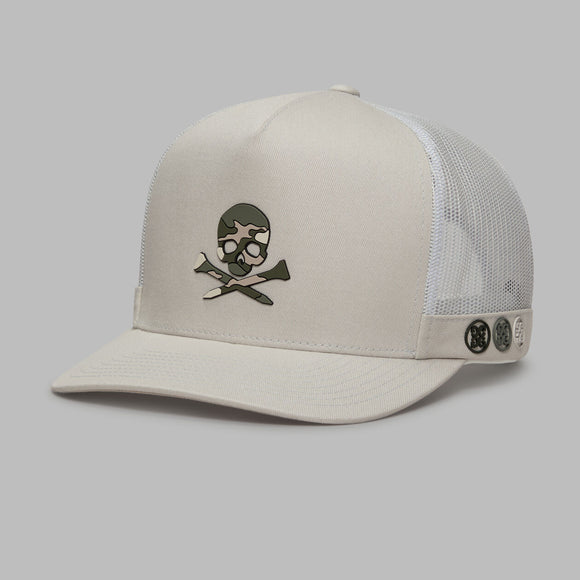 G/Fore Camo Skull & Tees Tall Trucker