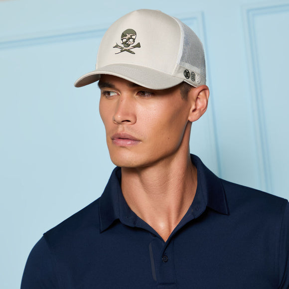 G/Fore Camo Skull & Tees Tall Trucker