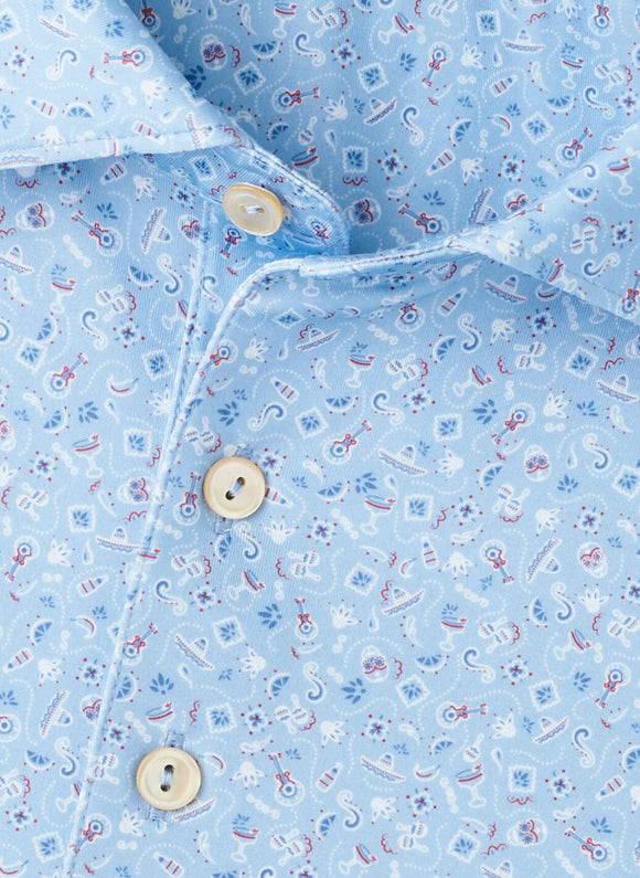 Peter Millar Day of the Dead Performance Jersey Polo