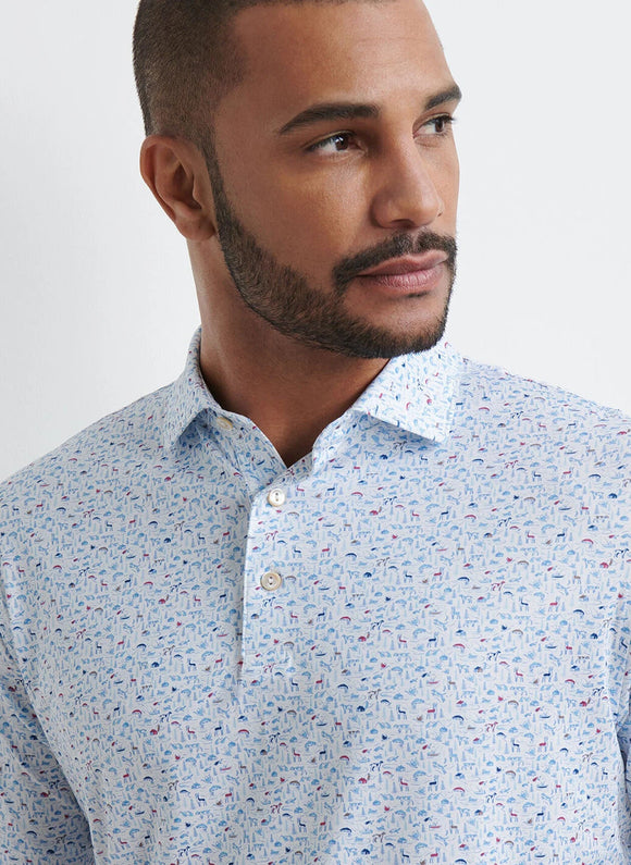 Peter Millar on the Hunt Performance Jersey Polo